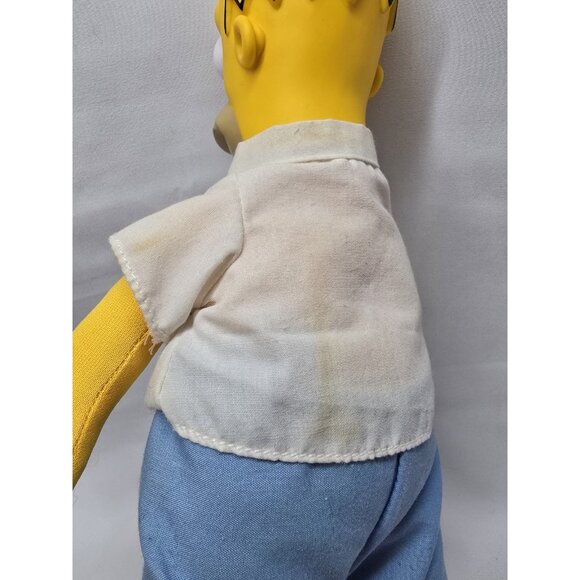Vintage 1990 Homer Simpson 10” Plush Doll Toy Burger King Collectible Vinyl Head - Picture 4 of 14